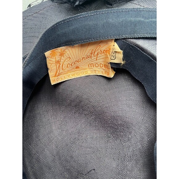 Vintage 30s Tilt Hat 1930s Retro Birds Avante Garde Film Noir Femme Fatale